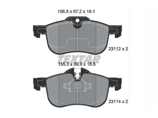2311203 Klocek Hamulcowy Kpl. Textar