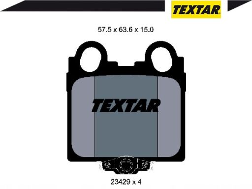 2342901 Klocek Hamulcowy Kpl. Textar