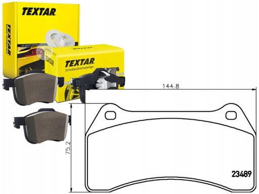 2348901 Klocek Hamulcowy Kpl. Textar