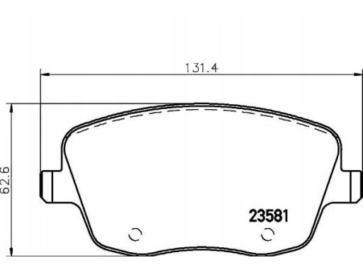 2358101 Klocek Hamulcowy Kpl. Textar