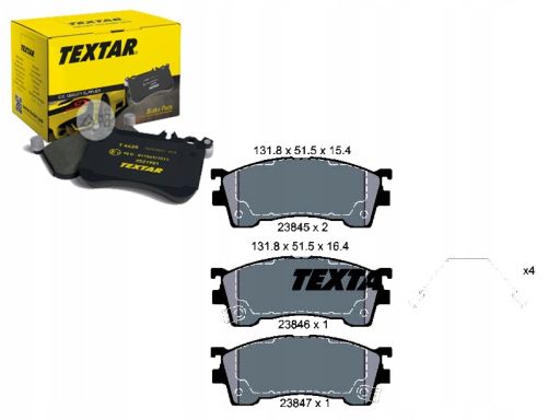 2384504 Klocek Hamulcowy Kpl. Textar