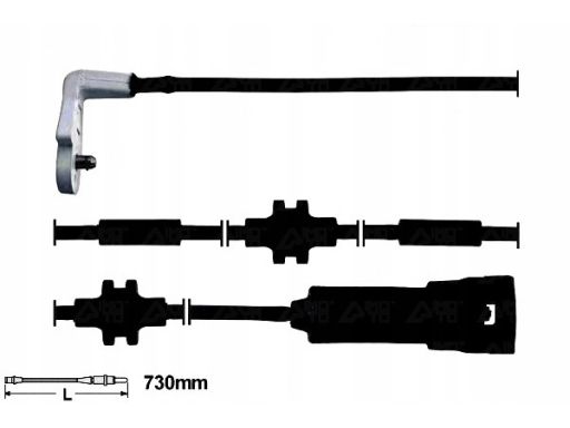 24.8190-0711.2 Styk Ostrzegawczy Zużycia Okładzin Hamul Ate