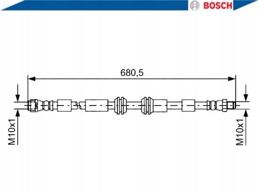 1 987 481 734 Przewód Hamulcowy Elastyczny Bosch