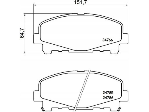 Qp5916C Klocki Ham. Honda P. Accord 08- Automat Quaro