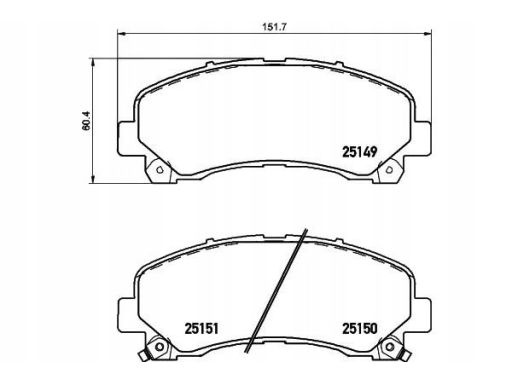 2514901 Klocek Hamulcowy Kpl. Textar