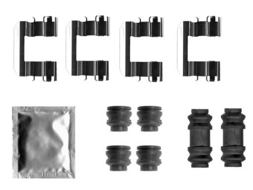 82542400 Zestaw Montażowy Klocków Hamulcowych Textar