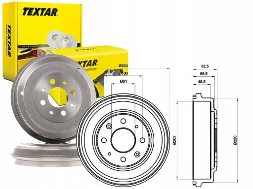 94017600 Bęben Hamulcowy Textar