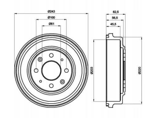94017600 Bęben Hamulcowy Textar