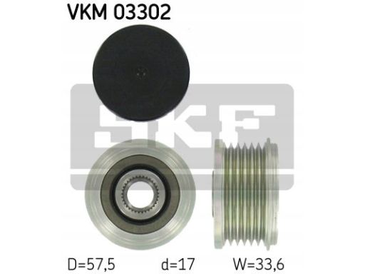 Vkm 03302 Sprzęgło Jednokierunkowe Alternatora Skf