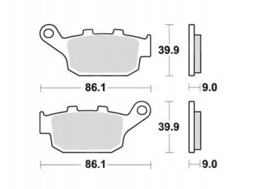 Mcb841 Klocki Ham. Moto. (Organic) Honda Nc 750 Trw