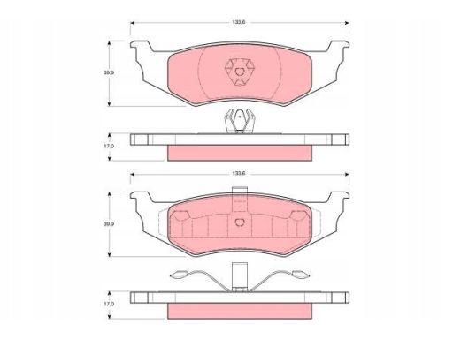 Klocek Hamulcowy Kpl. Gdb1234