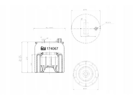 Fe174067 Miech Zawieszenia Pneumatycznego Pasuje Do: Mercedes Actros M