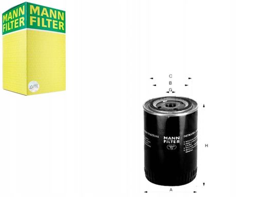 Wp 931 Filtr Oleju Mann Filter