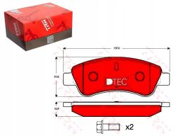 Gdb1463Dte Klocek Hamulcowy Kpl. Trw