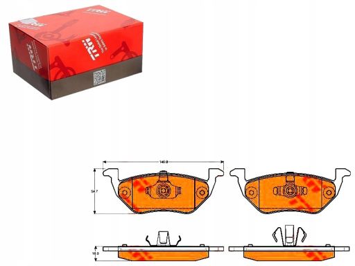 Gdb1754 Klocek Hamulcowy Kpl. Trw