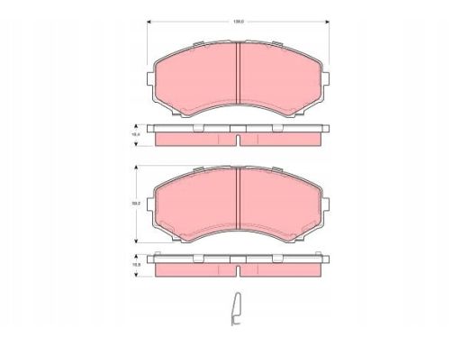 Gdb3254 Klocek Hamulcowy Kpl. Trw