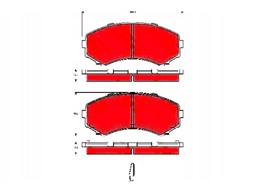 Gdb3254 Klocek Hamulcowy Kpl. Trw