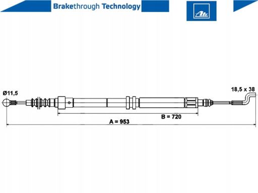 24.3727-0177.2 Linka Hamulca Postojowego Ate