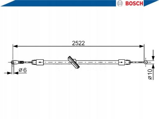 1 987 482 029 Linka Hamulca Postojowego Bosch
