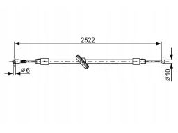 1 987 482 029 Linka Hamulca Postojowego Bosch