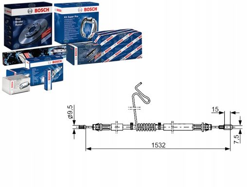 1 987 482 277 Linka Hamulca Postojowego Bosch