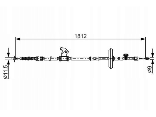 1 987 482 503 Linka Hamulca Postojowego Bosch