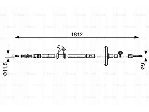 1 987 482 503 Linka Hamulca Postojowego Bosch