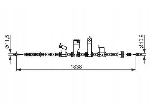 1 987 482 684 Linka Hamulca Postojowego Bosch