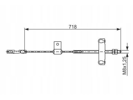1 987 482 877 Linka Hamulca Postojowego Bosch