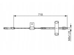 1 987 482 877 Linka Hamulca Postojowego Bosch