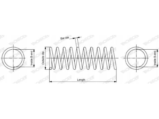 Sp2412 Sprężyna Zawieszenia Monroe