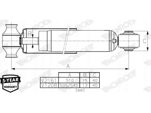V1208 Amortyzator Monroe