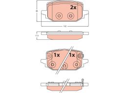 Gdb2546 Klocki Ham. Nissan T. Qashqai/X-Trail 1, Trw