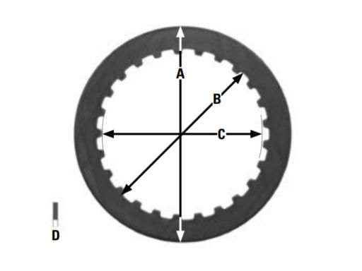Mcc155-8 Tarcze Sprz. Moto. Honda Crf 450 X (05-1 Trw