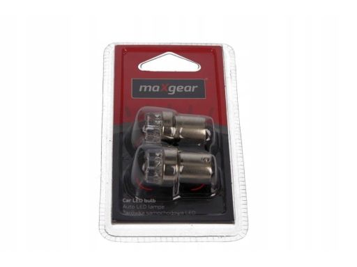 78-0171Set Żarówka Led 12V/21W Ba15S Biała Blister Maxgear