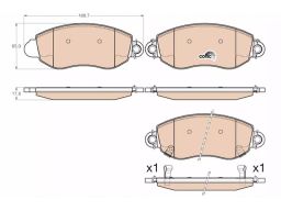 Gdb2006 Klocek Hamulcowy Kpl. Trw