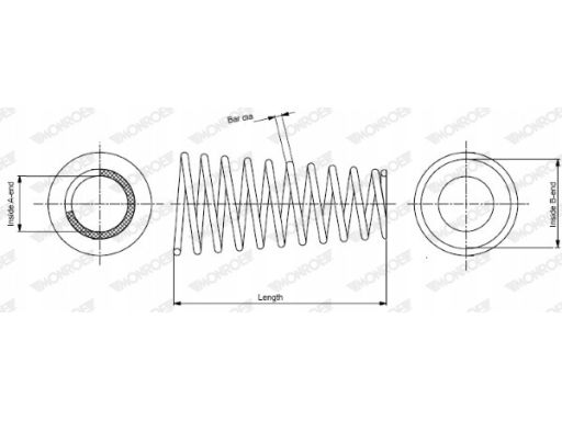 Sp1372 Sprężyna Zawieszenia Monroe