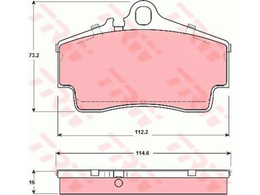 Klocek Hamulcowy Kpl. Gdb1395