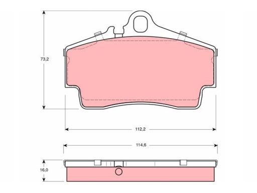 Klocek Hamulcowy Kpl. Gdb1395