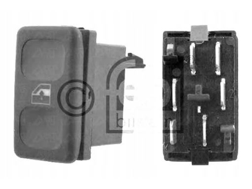 Fe14080 Przełącznik Podnośnika Szyby Przód/Tył L/P Pasuje Do: Seat