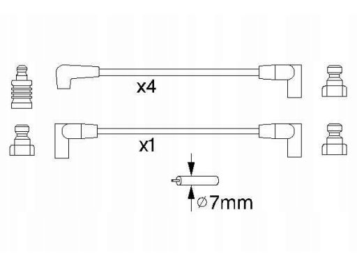 0 986 356 852 Zestaw Przewodów Zapłonowych 0 986 356 852 Bosch