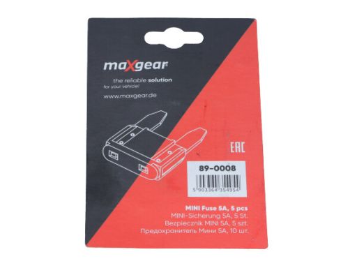 89-0008 Bezpiecznik Płytkowy Mini 5A Kpl 5Szt Maxgear