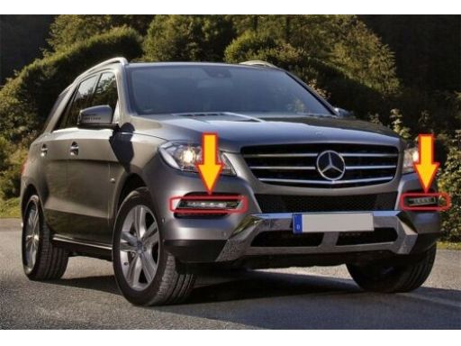 Ramka obudowa chrom halogenu Mercedes W166 ML L P A1668850774 A1668850