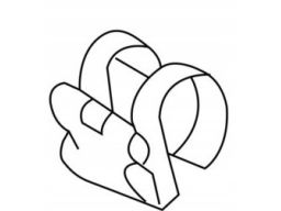 Spinka mocowanie przewodu spryskiwaczy Mercedes A0119889278