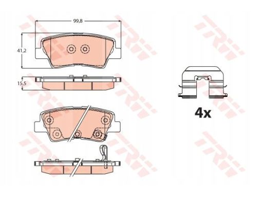 Klocek Hamulcowy Kpl. Gdb2173