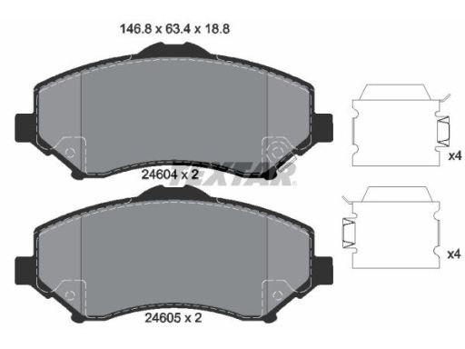 Klocek Hamulcowy Kpl. 2460401