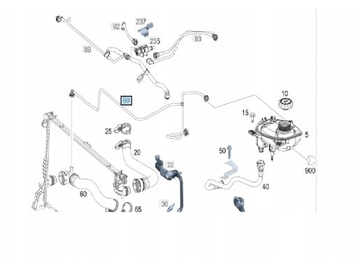 Przewód odpowietrzający Mercedes W447 VITO A4475010225