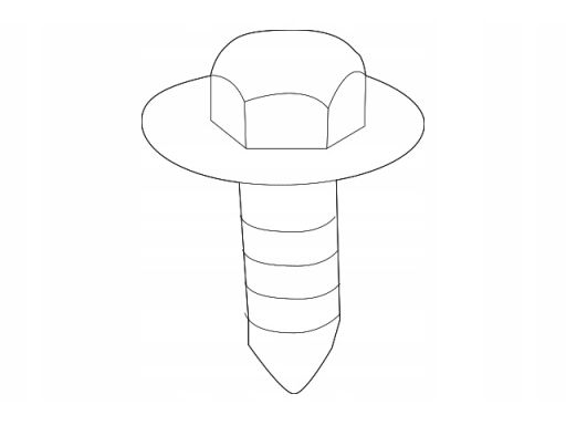 Oryginalna Śruba Błotnika Mercedes W218 W219 W230 A1689900036