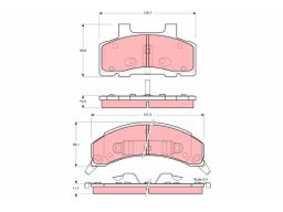 Gdb4005 Klocek Hamulcowy Kpl. Trw