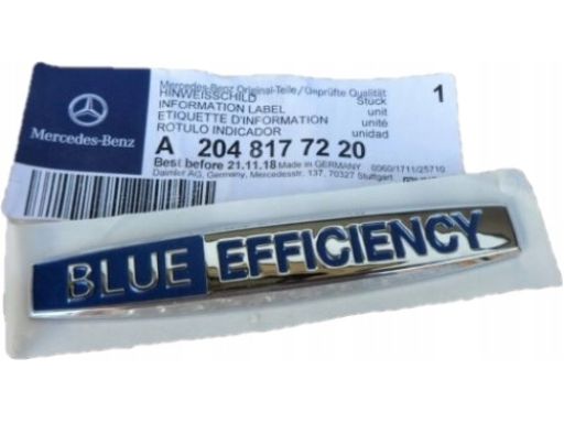 Emblemat znaczek Blue Efficiency Mercedes W204 A2048177220